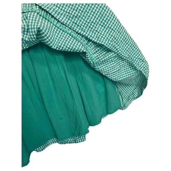 Draper James Green Gingham Midi Dress - Picture 8 of 16